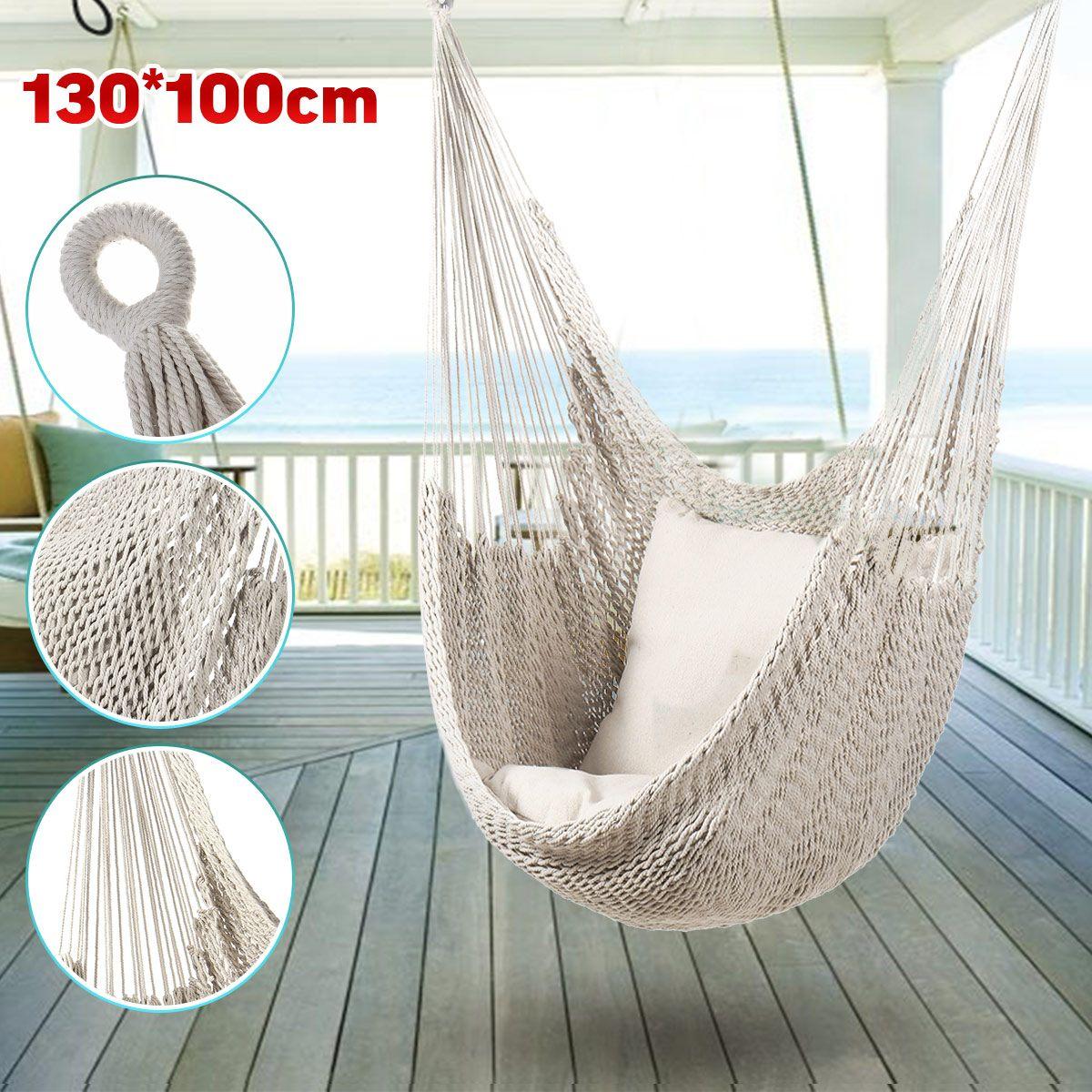 Di Động Võng Ghế Vải Giường Võng Vườn Xoay Treo Giải Trí Lười Dây Ghế Xoay Trong Nhà Phòng Ngủ Ghế Cắm Trại Xoay