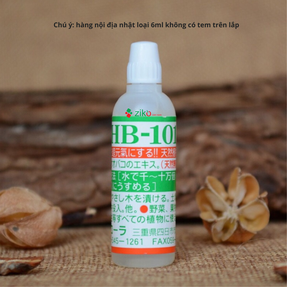 Phân hữu cơ Organic Flora Plant Vitalizer HB-101 Nhật Bản 6ml tăng năng suất giải độc đất ra rễ nhanh