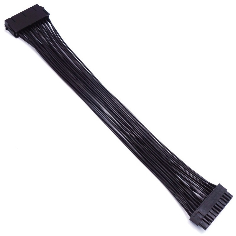 Bộ Nguồn PSU Bộ Chia Cáp Nối Dài 24 Pin Cho Bo Mạch Chủ ATX, 24Pin Sang 24(20 4) Pin 12 Inch/ 30Cm Đen 24BB