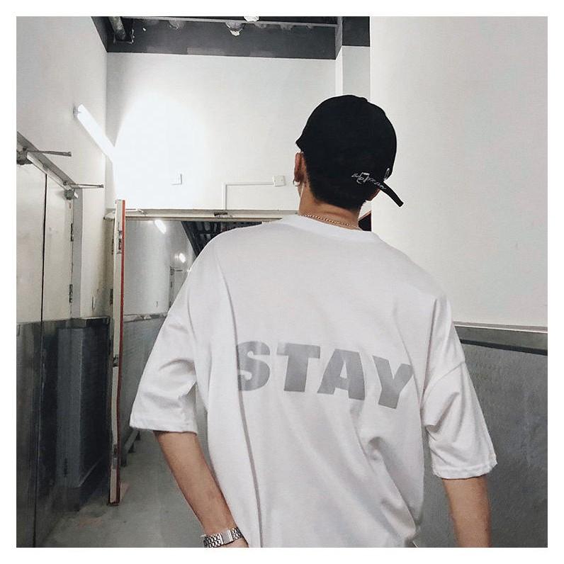 Áo thun Stee STAY 1987 Phản quang The Ngầu Style Trùm Unisex aothununisex aophongnam