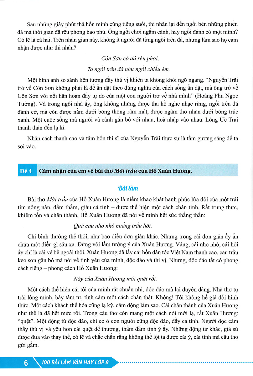 ND - 100 Bài Làm Văn Hay Lớp 8