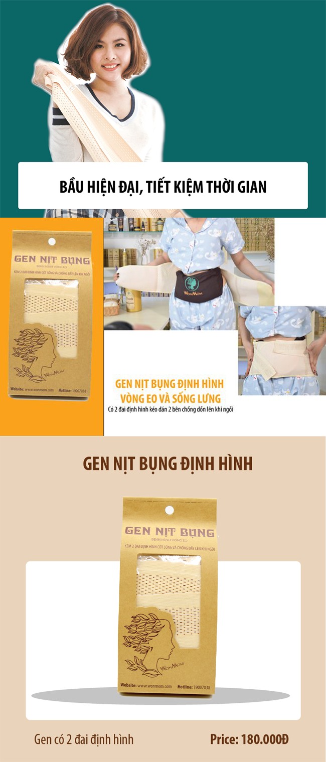 Gen Nịt Bụng Định Hình Cột Sống Lưng Và Hỗ Trợ Giảm Mỡ Bụng Sau Sinh Freesize Wonmom - Giảm Eo Sau Sinh An Toàn 1