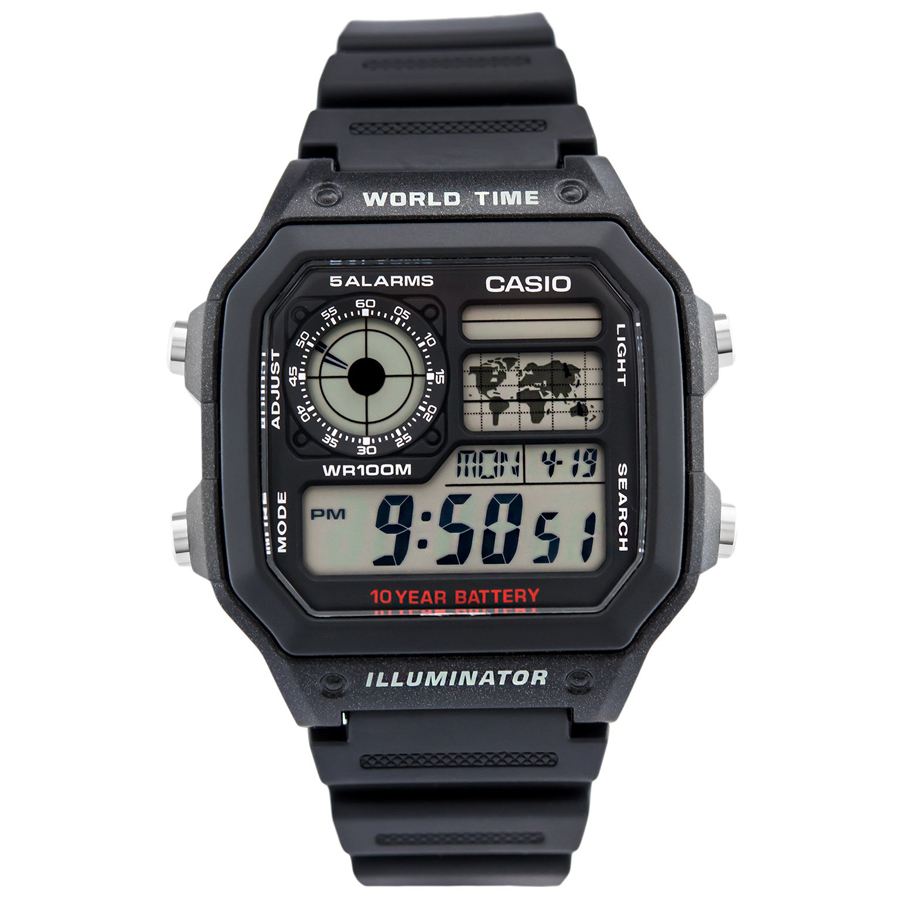 Đồng hồ nam dây nhựa Casio Standard chính hãng AE-1200WH-1AVDF