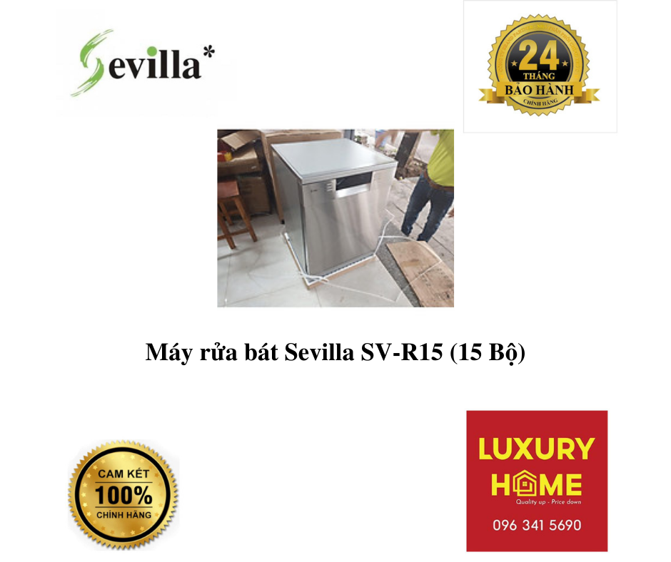 Máy rửa bát Sevilla SV-R15 (15 Bộ) - Hàng Chính Hãng