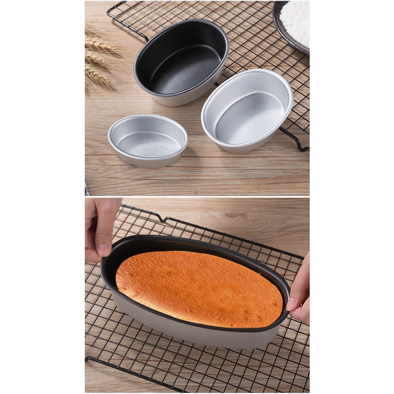Khuôn Bánh Hình Oval Nướng Bánh