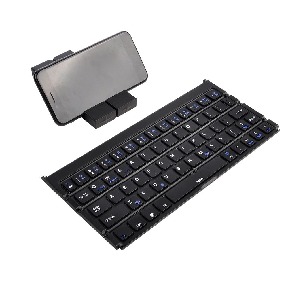 BK808 Mini Portable Folding Keyboard Dual Channel Foldable Keyboard for IOS Android Windows