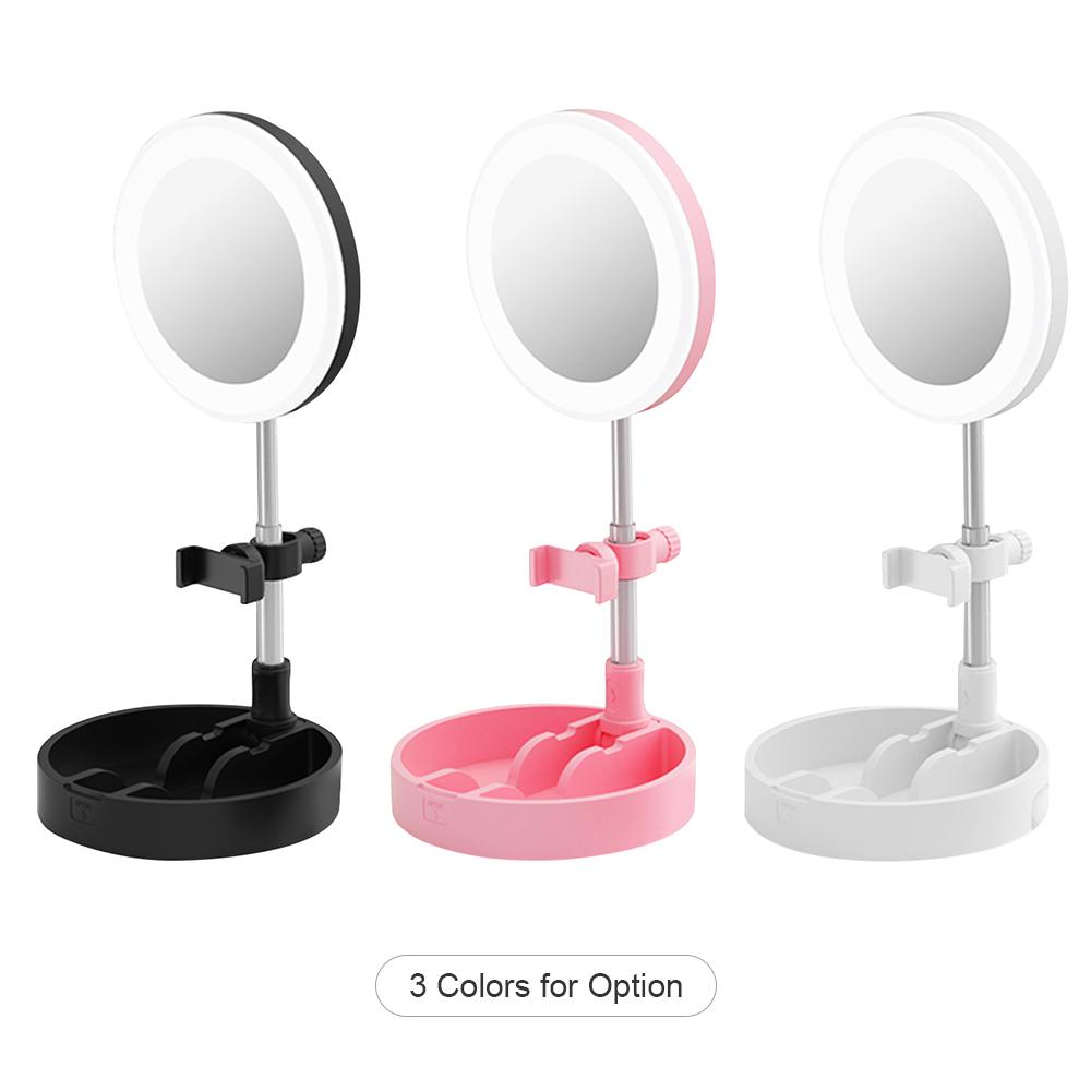 Đèn LED di động gập lại được có thể thay đổi ánh sáng lấp đầy với gương trang điểm