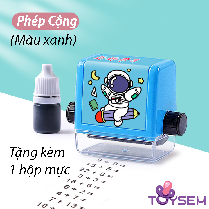 Con lăn phép tính cho bé tập đếm - Đồ chơi giáo dục phát triển trí não - Máy in phép tính tạo phép toán cộng trừ - Quà tặng sinh nhật cho bé