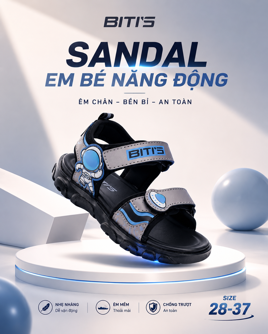 Sandal Biti's bé trai siêu nhẹ  (size 28-37)