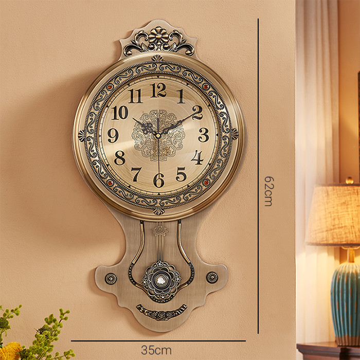 Đồng Hồ Quả Lắc Cổ Điển Độc Đáo Trang Trí Phòng Khách - Đồng Hồ Treo Tường Retro Decor Nhà Đẹp Và Quà Tặng Tân Gia