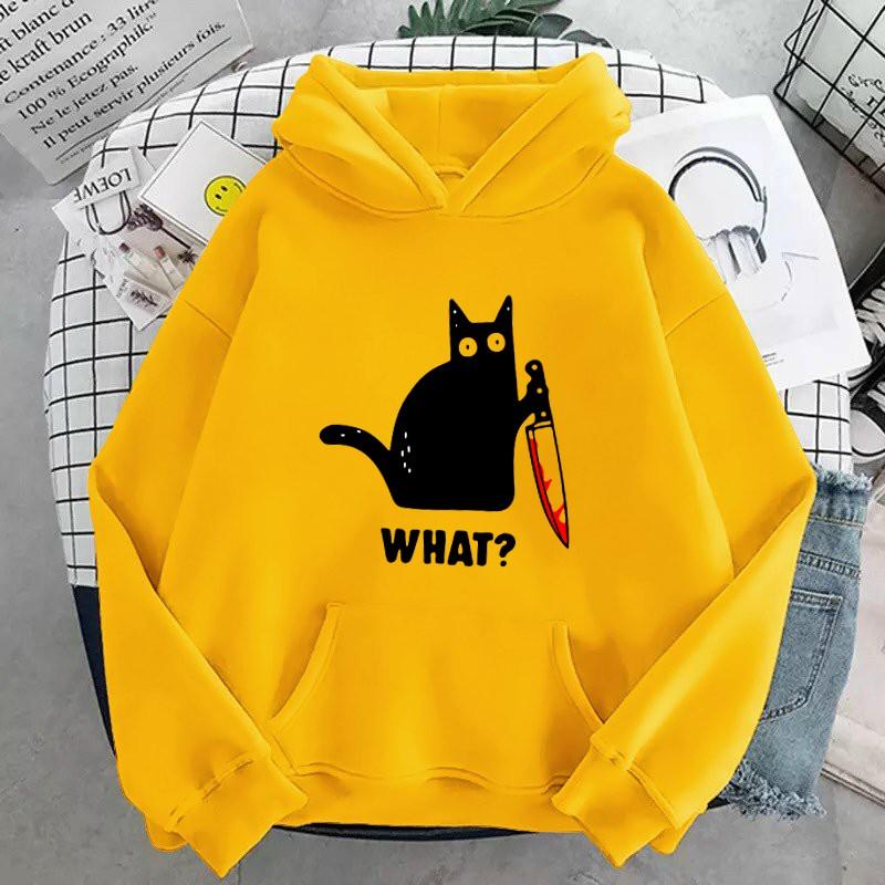 ÁO HOODIE IN KNIFE CAT