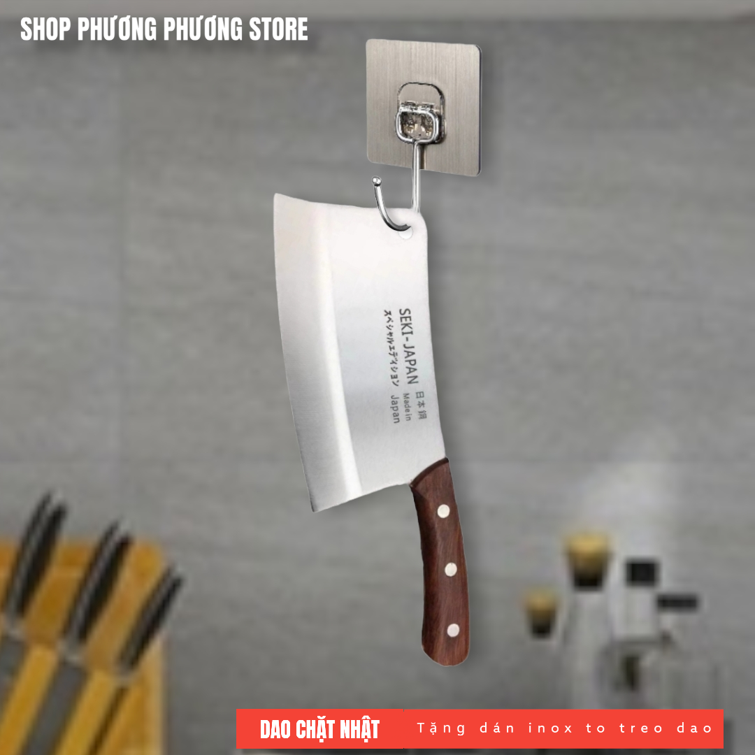 Dao Chặt Nhật Cán Gỗ Xương Gà/ Dao chặt Đại Cao Cấp Chặt Gà,Chặt Xương