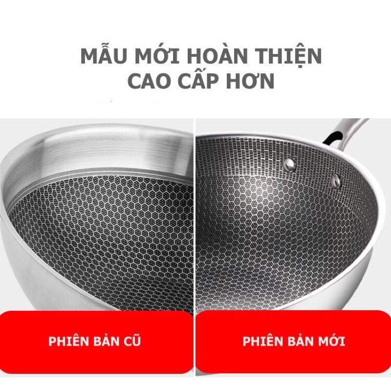 Chảo chống dính sâu lòng vân tổ ong 32cm