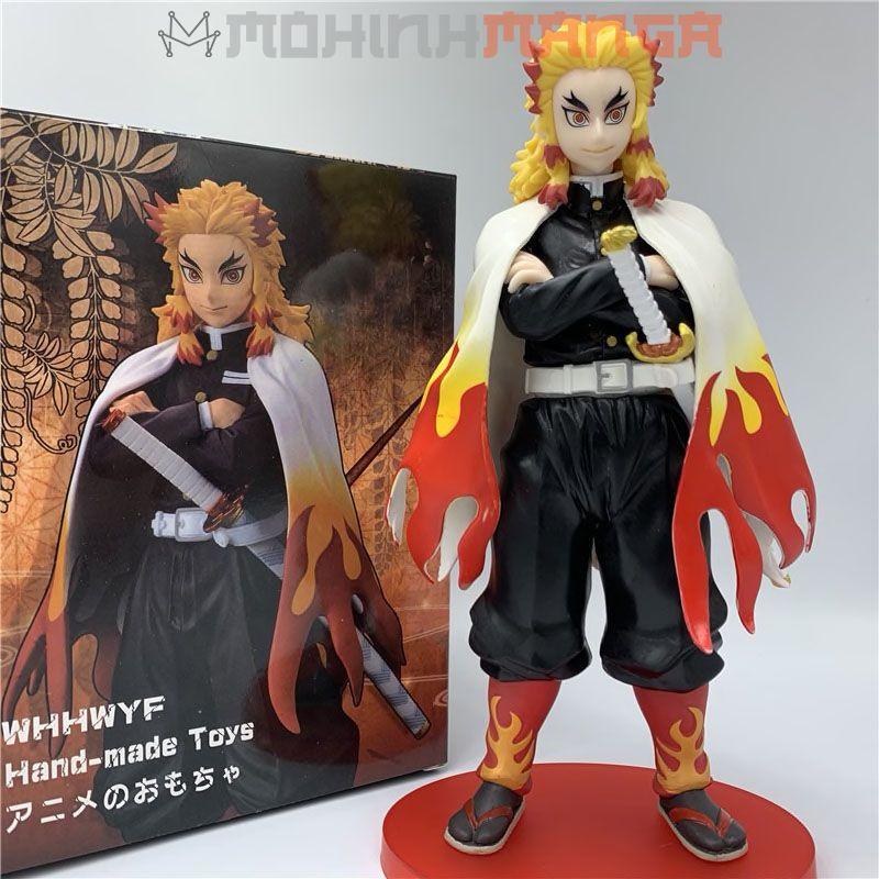 Mô hình nhân vật Viêm Trụ Kyojuro Rengoku 23cm Kimetsu No Yaba Thanh gươm diệt quỷ cứu nhân Tanjiro Nezuko Zenitsu