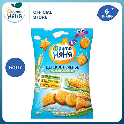 Bánh quy ăn dặm ngũ cốc Frutonyanya 50g