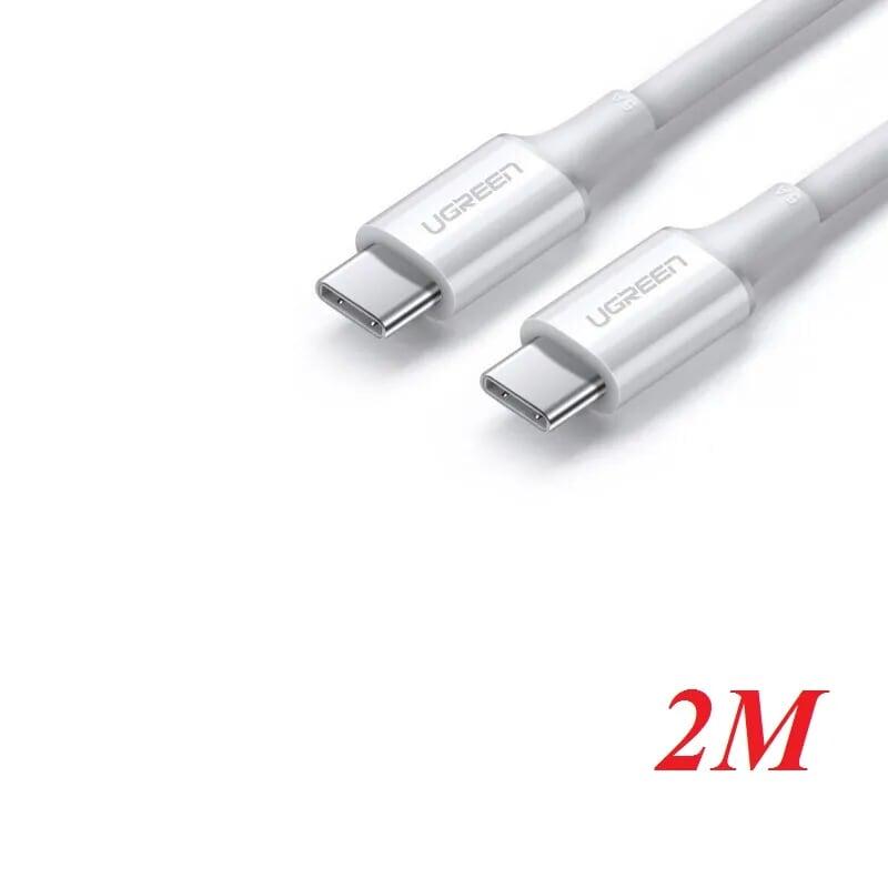 Ugreen UG60552US300TK 2m 5A cáp usb type c revolution 2.0 vỏ abs màu trắng - HÀNG CHÍNH HÃNG