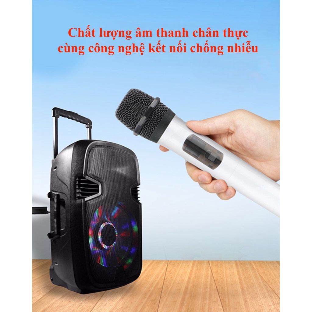 Micro Không Dây Sạc Pin UHF Ehoona E-15 Minchan Dành Cho Loa Kéo Loa Bluetooth Amply Hát Karaoke Zack Cắm 3.5 6.5mm