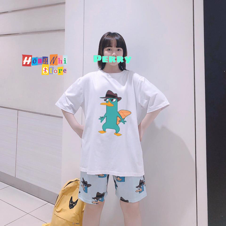 Quần Short Cartoon Unisex Hình Vịt - Quần Đùi Hoạt Hình Siêu Cute - MM