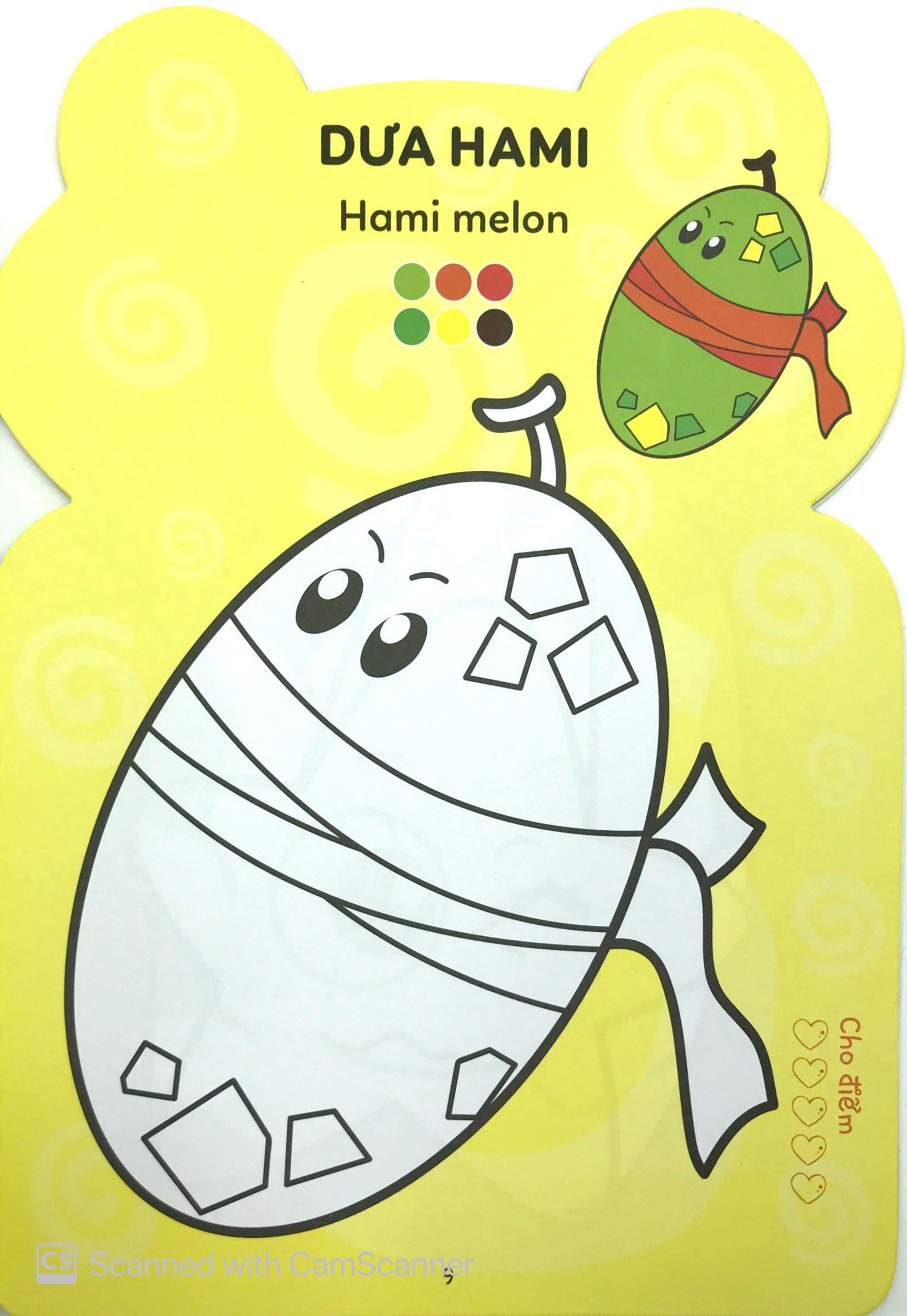 Tô Màu Hoàng Tử Ếch - Rau Củ Hoa Quả