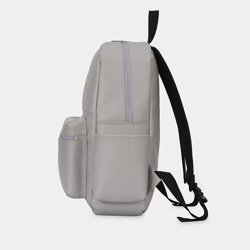 Ba lô công sở thời trang nữ IDIGO UBP2 – 6035 , Balo da nữ họa tiết chần trám thanh lịch đựng laptop 14 inch