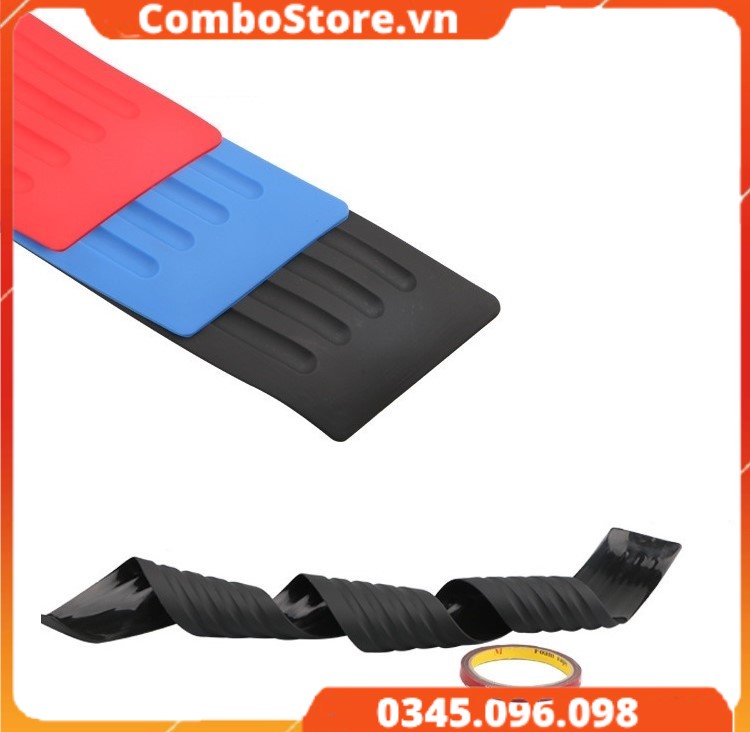 Miếng dán chống xước cốp sau ô tô - Miếng trang trí bậc cửa sau xe hơi cao cấp