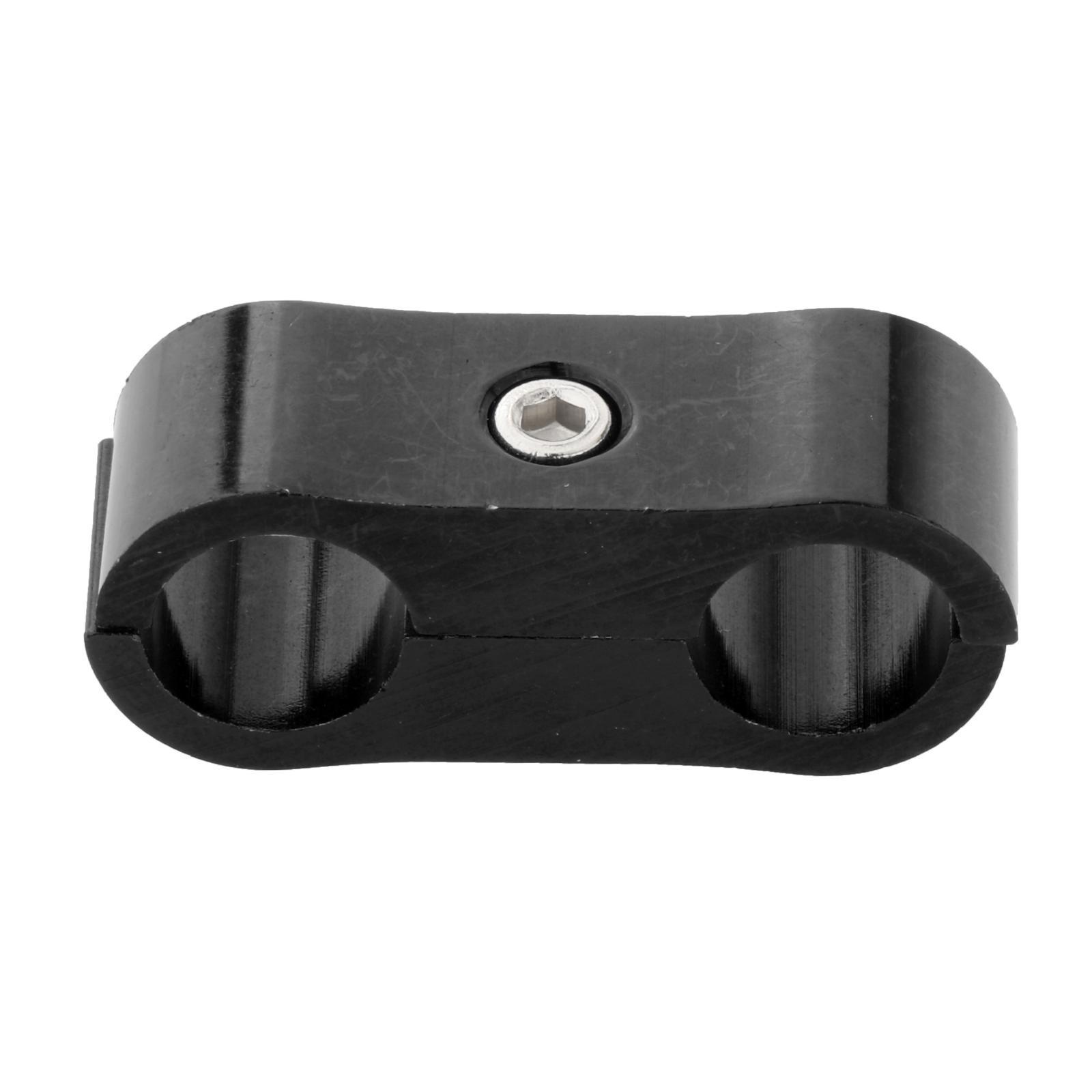 Car 2-Hole Fuel Hose Separator Clamp Oil Fuel Line Mounting Clamps Adapter AN4