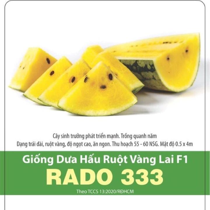Hạt giống RD Dưa hấu ruột vàng Rado 333 gói 5 hạt