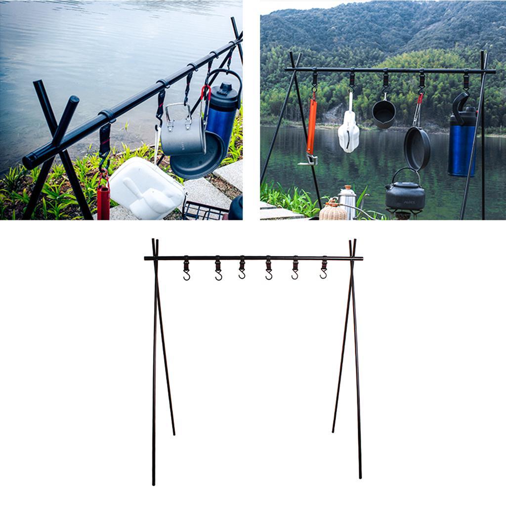 Triangle Hanging Rack Aluminum Alloy Outdoor Camping Travel Shelf Hanger