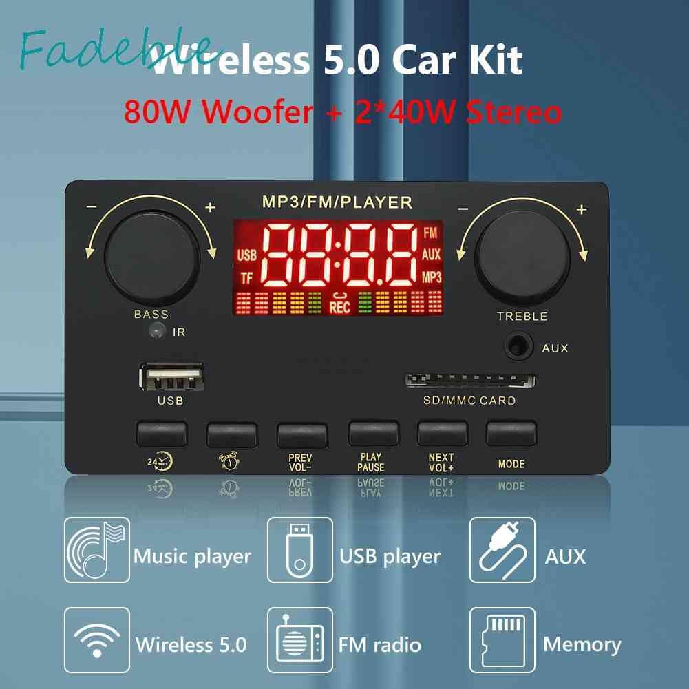 Bảng Mạch Khuếch Đại Âm Thanh MP3 12V 80W Kết Nối Bluetooth 5.0 2x40W