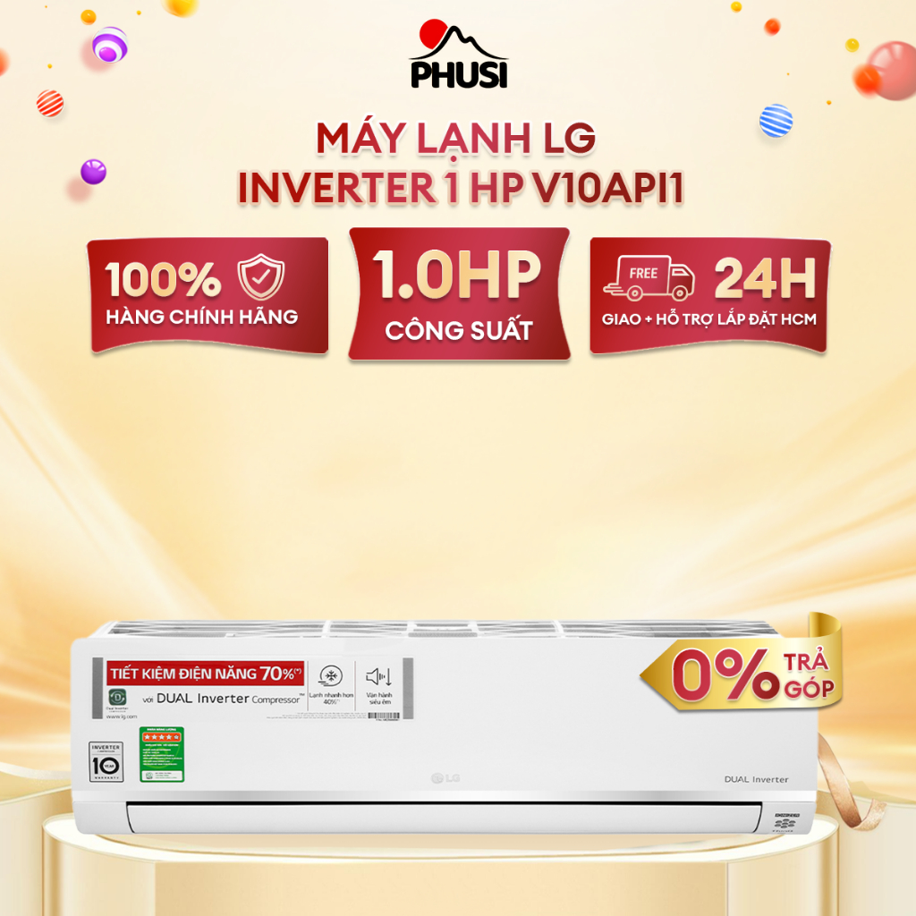 Máy lạnh LG Dualcool Inverter 1HP - V10API1 - Hàng chính hãng