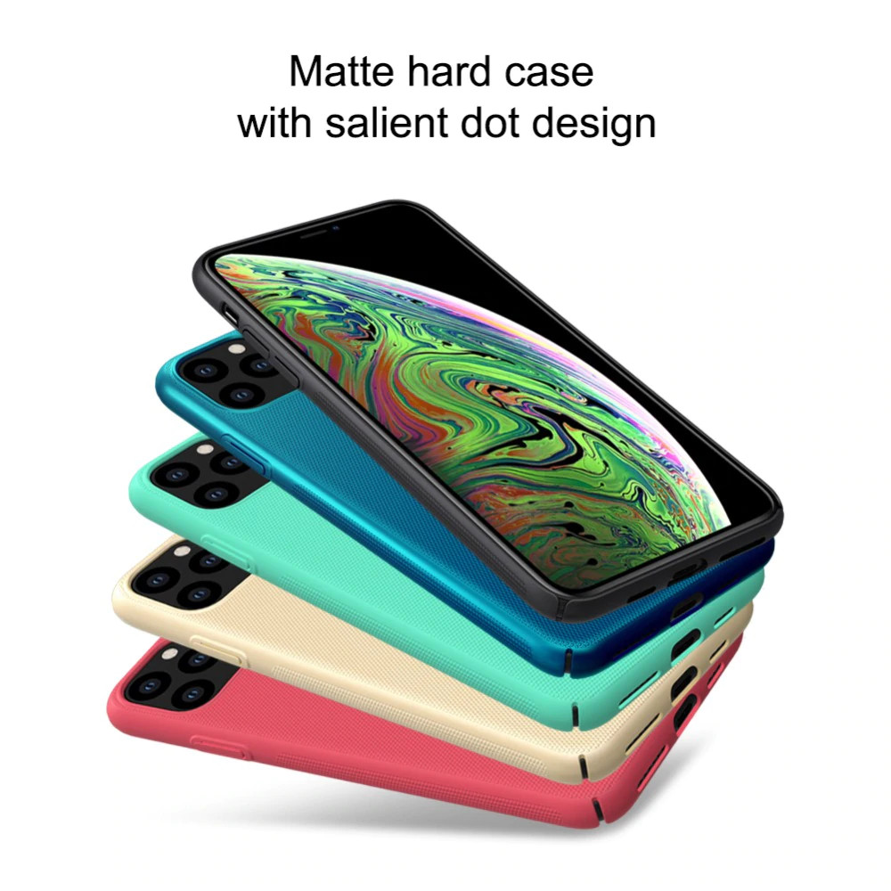 Ốp Lưng Sần chống sốc cho iPhone 11 Pro hiệu Nillkin Super Frosted Shield - Hàng Chính Hãng