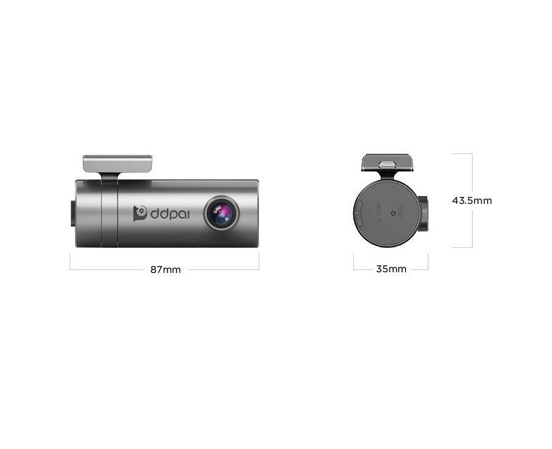 DDPai MINI 2 Camera hành trình độ nét cao, tích hợp kết nối Wifi không dây. Độ phân giải 2K Ultra HD. Hàng nhập khẩu