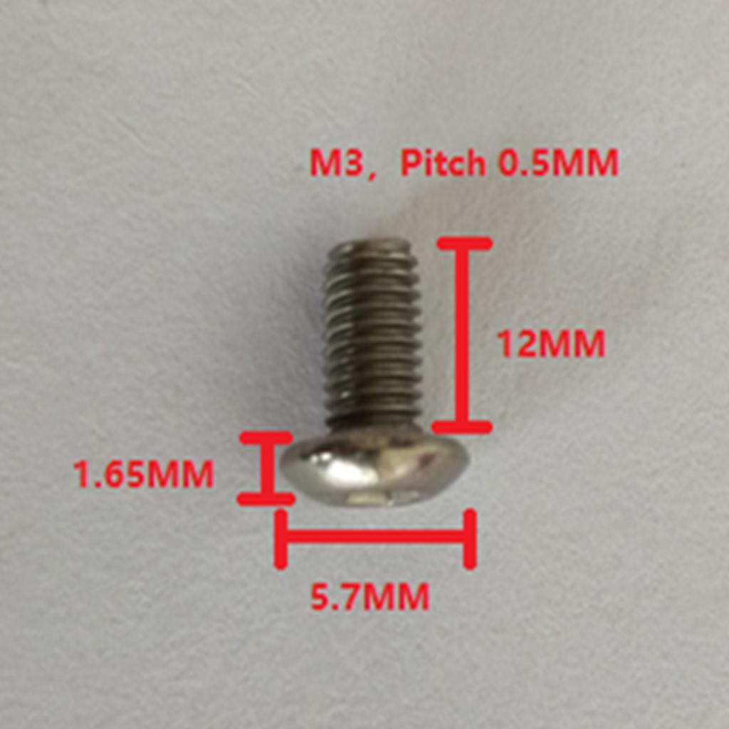 20x GR1 Titanium Alloy agon Button Head Cap Bolts Screw