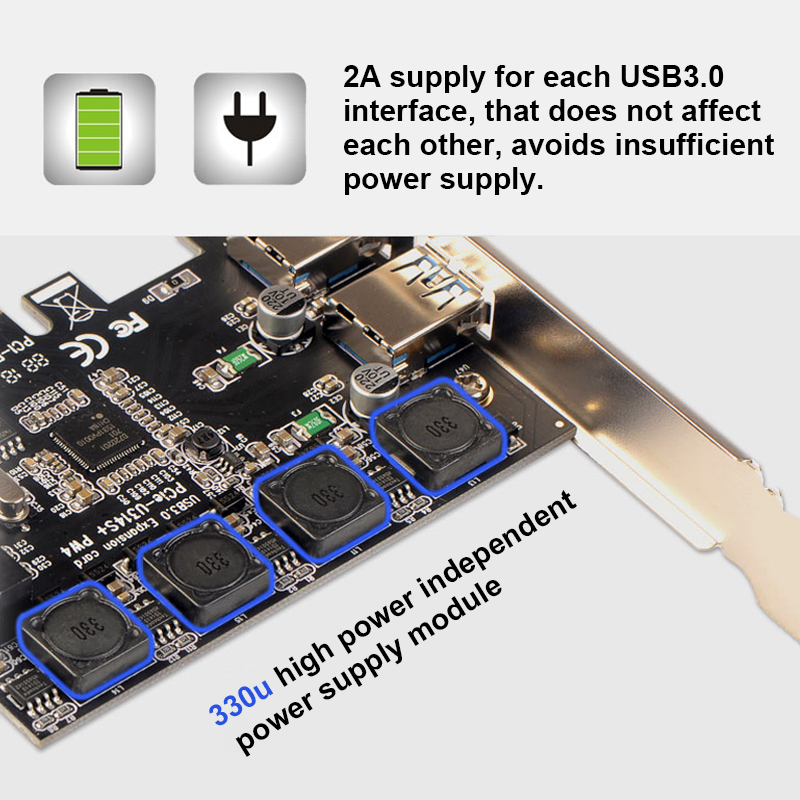 Bộ Chuyển Đổi PCI Express Nec D720201 Cổng PCI-E Sang Cổng Kép USB3.0 Cho Máy Tính Để Bàn Với 19 Mã Pin