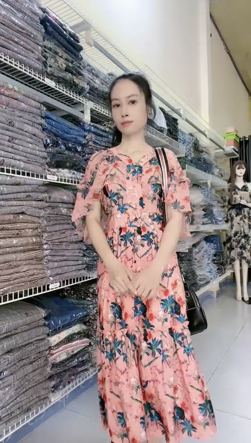 Đầm maxi hoa nhí nhã nhặn bắt mắt Myqlothing