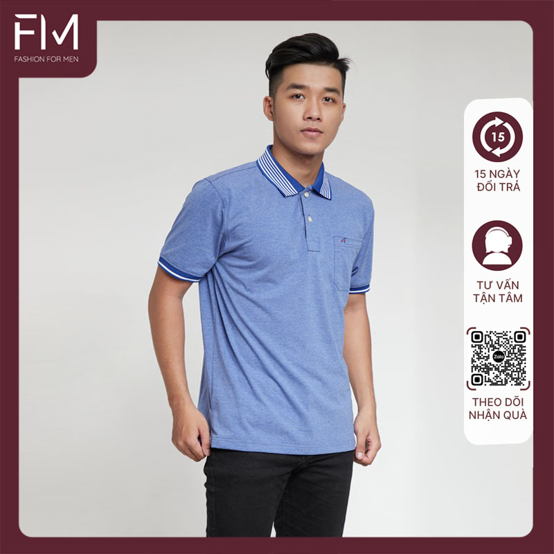 Hình ảnh Áo Polo nam cổ bẻ ngắn tay, chất liệu vải thun cotton cao cấp, trẻ trung, năng động – FORMEN SHOP – FMPS088