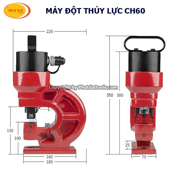 Bộ Máy Đột Thủy Lực CH60 và Bơm điện thủy lực DYB63A