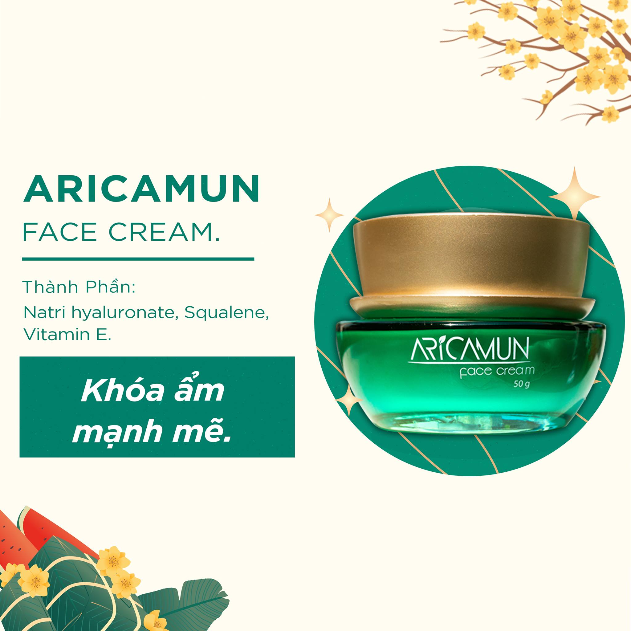 Set Bộ 5 món Dược Mỹ Phẩm Aricamun chăm sóc da mặt