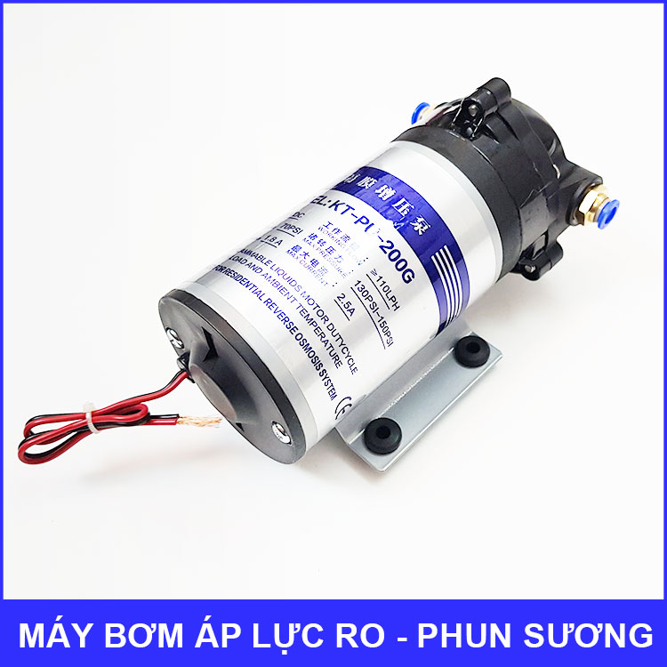 Máy bơm áp lực phun sương lọc nước 24V 110L 200G