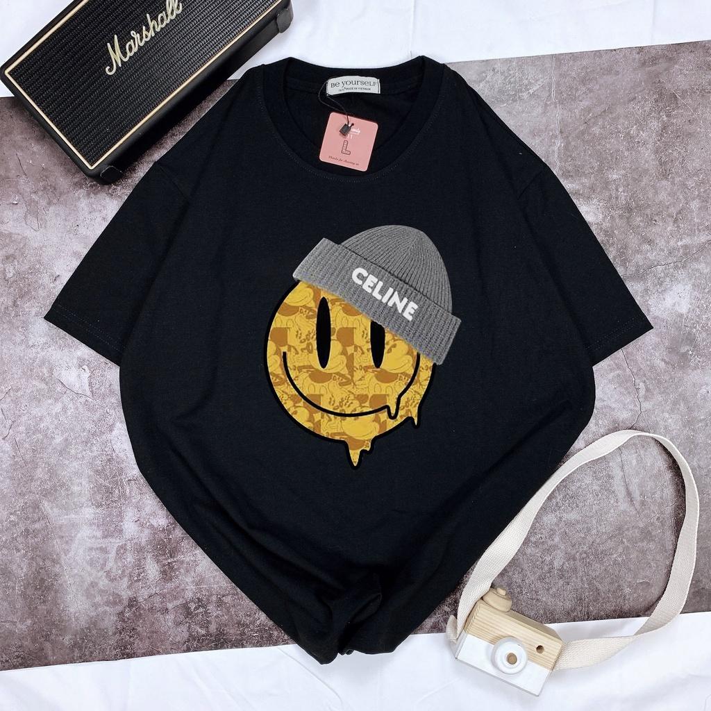 Áo thun unisex Be Yourself size M L XL - MẶT CƯỜI ĐỘI NÓN LEN