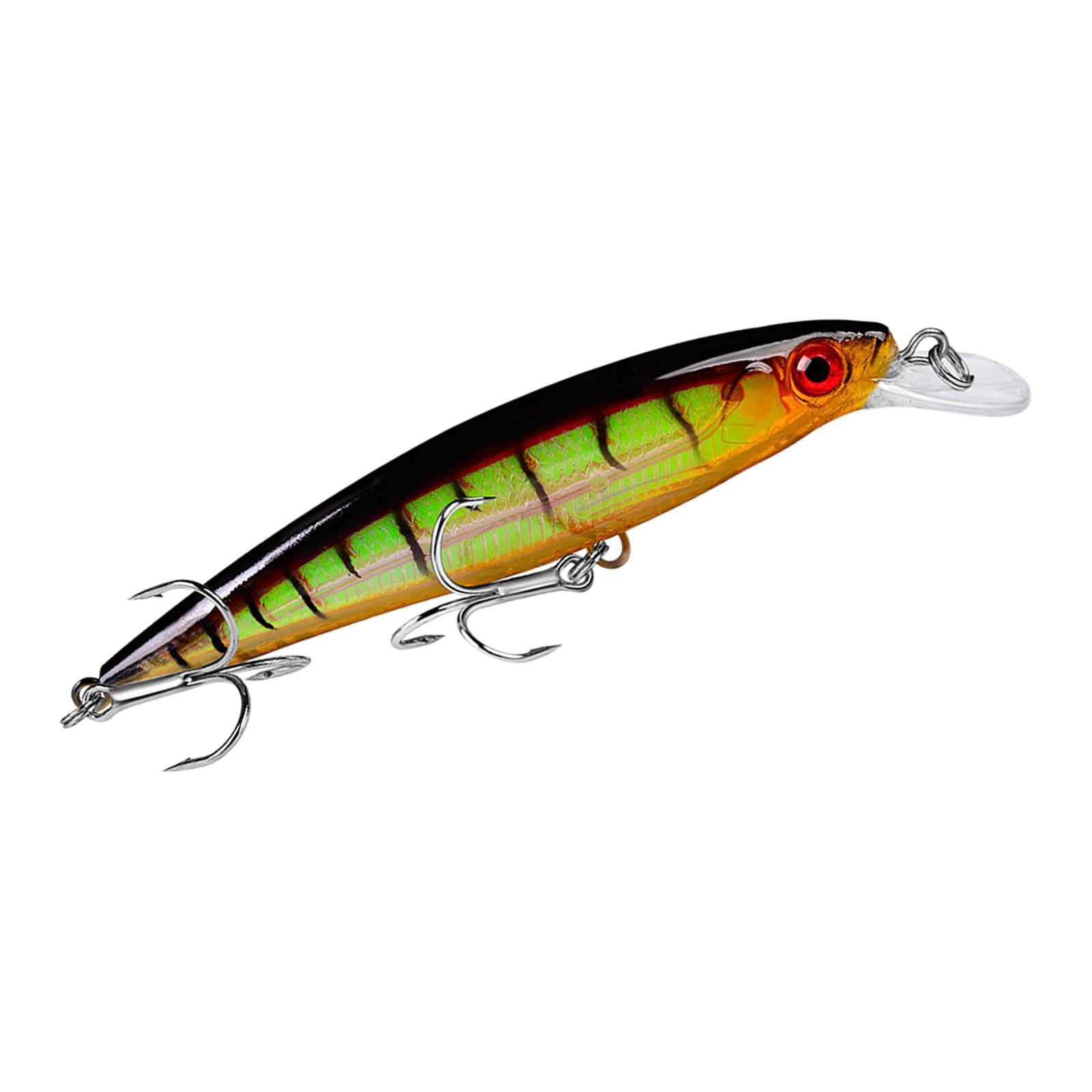 Swimbait Floating Minnow Lure Portable Fishing Tackle Crankbait 13.4G with Hooks Artificial Lifelike Hard Lure 3D Eyes Fish Lure for Carp