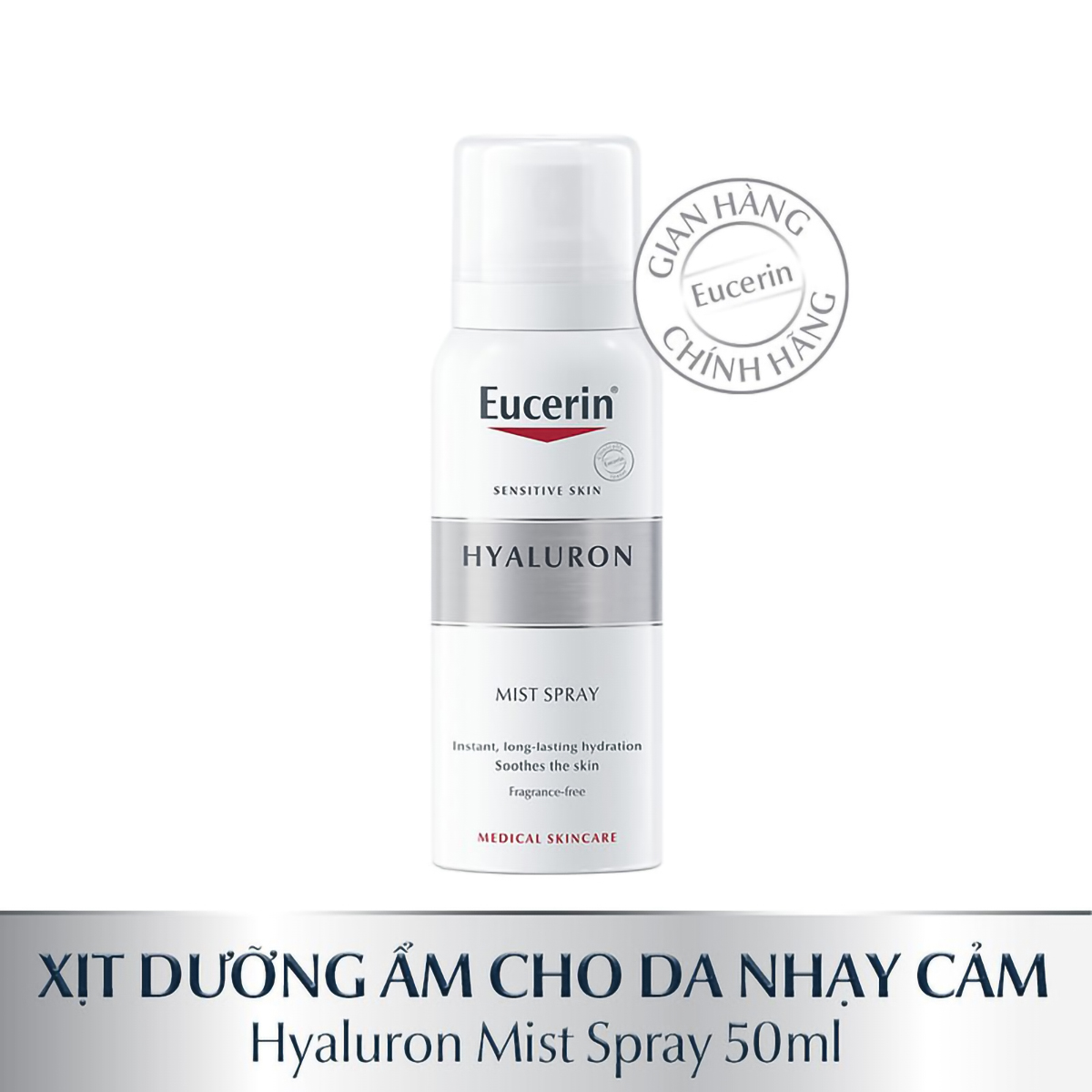 Combo Eucerin Nước Tẩy Trang DermatoClean Micellar Cleansing Fluid 200ml Và Xịt Khoáng Dưỡng Ẩm 50ml