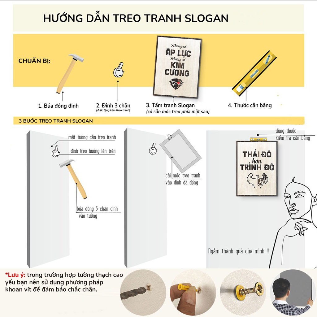 Tranh Động Lực - Bảng Gỗ Khẩu Hiệu Tạo Động Lực Trang Trí Văn Phòng, Phòng Làm Việc