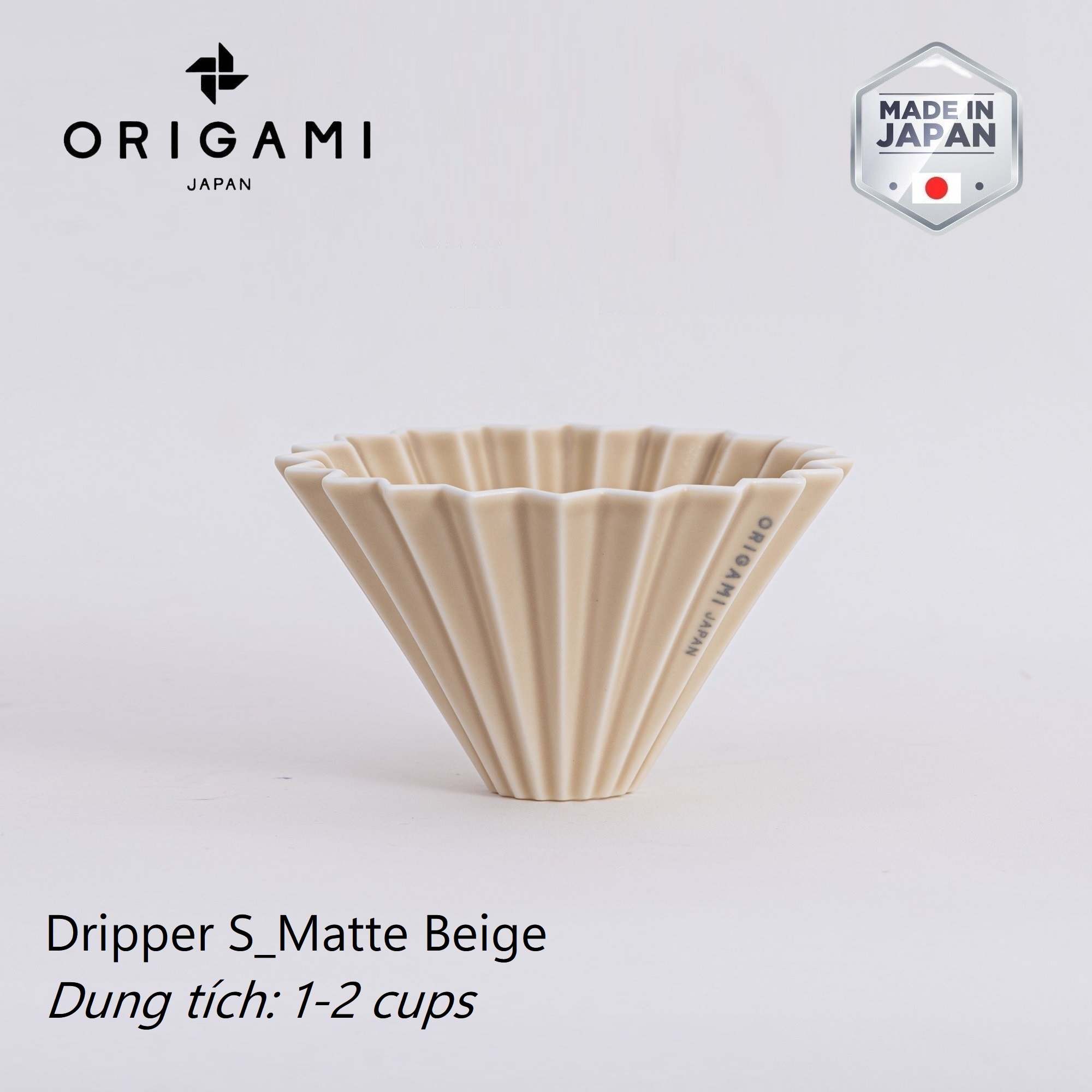 Phễu sứ V60 01 Origami Dripper S Pour over