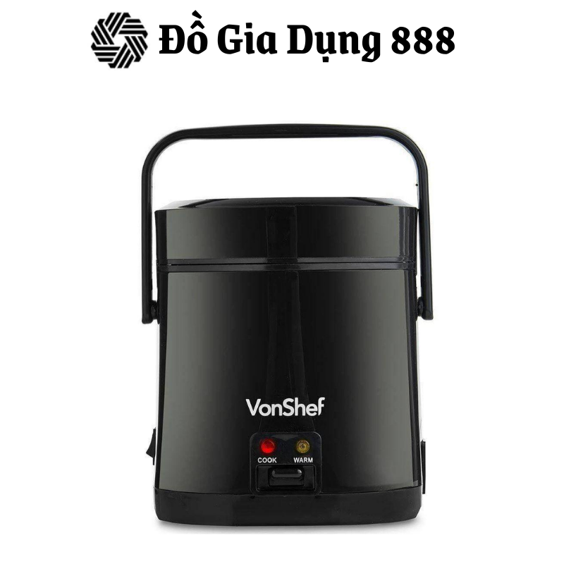 Nồi Cơm Điện Mini VONSHEF, Nồi Cơm Điện 1 Người, Dung Tích 0.3L, Nhập Đức, Bảo Hành 12 Tháng