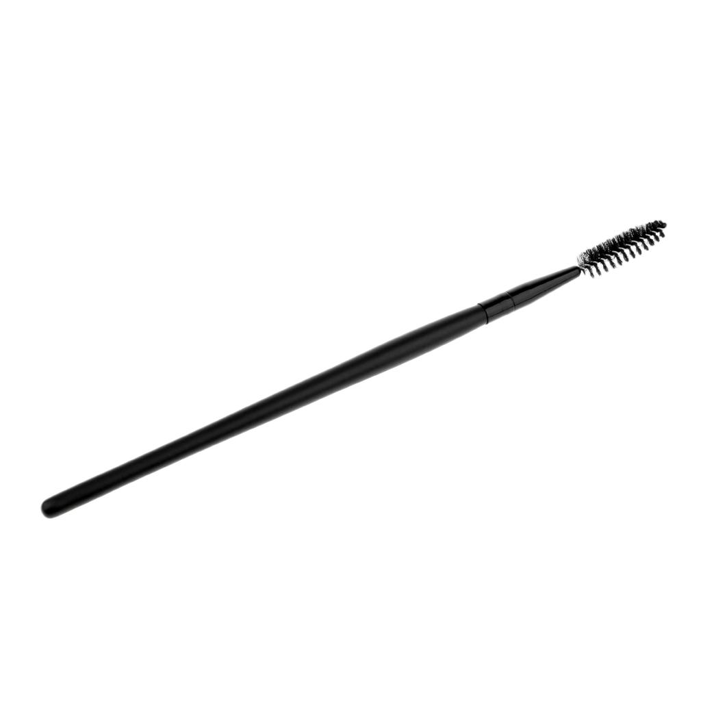 Nylon Mascara Wands Wood Handle Makeup Eyelash Extension Brush