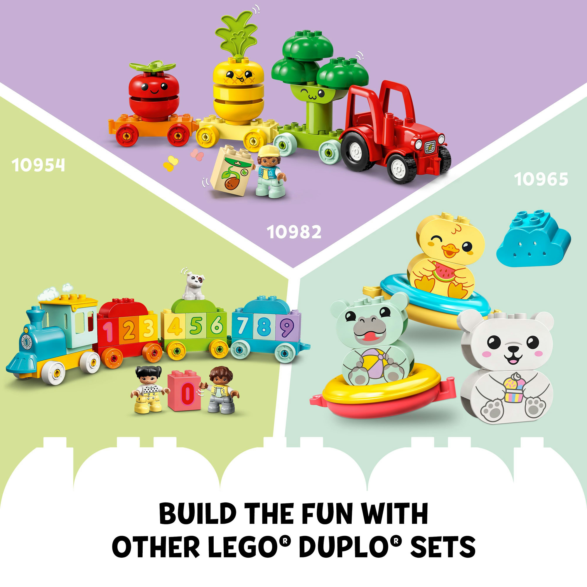 LEGO DUPLO 10412 Đồ chơi lắp ráp Tàu lửa động vật (19 chi tiết)