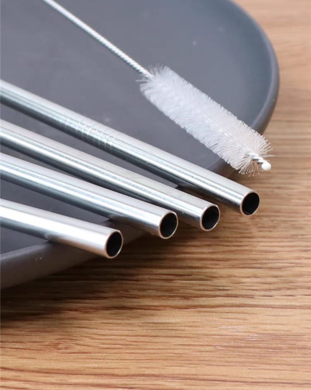 Bộ 4 Ống Hút Inox (Ống Hút inox sus 304) -Tặng cọ VS