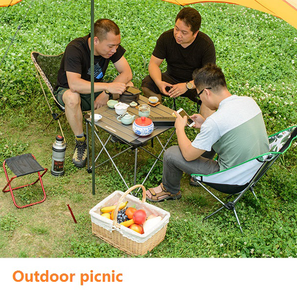 Bàn Xếp Dã Ngoại Di Động Cầm tay Siêu nhẹ cho Du Lịch Picnic Cắm Trại Câu cá NatureHike NH16Z016-L