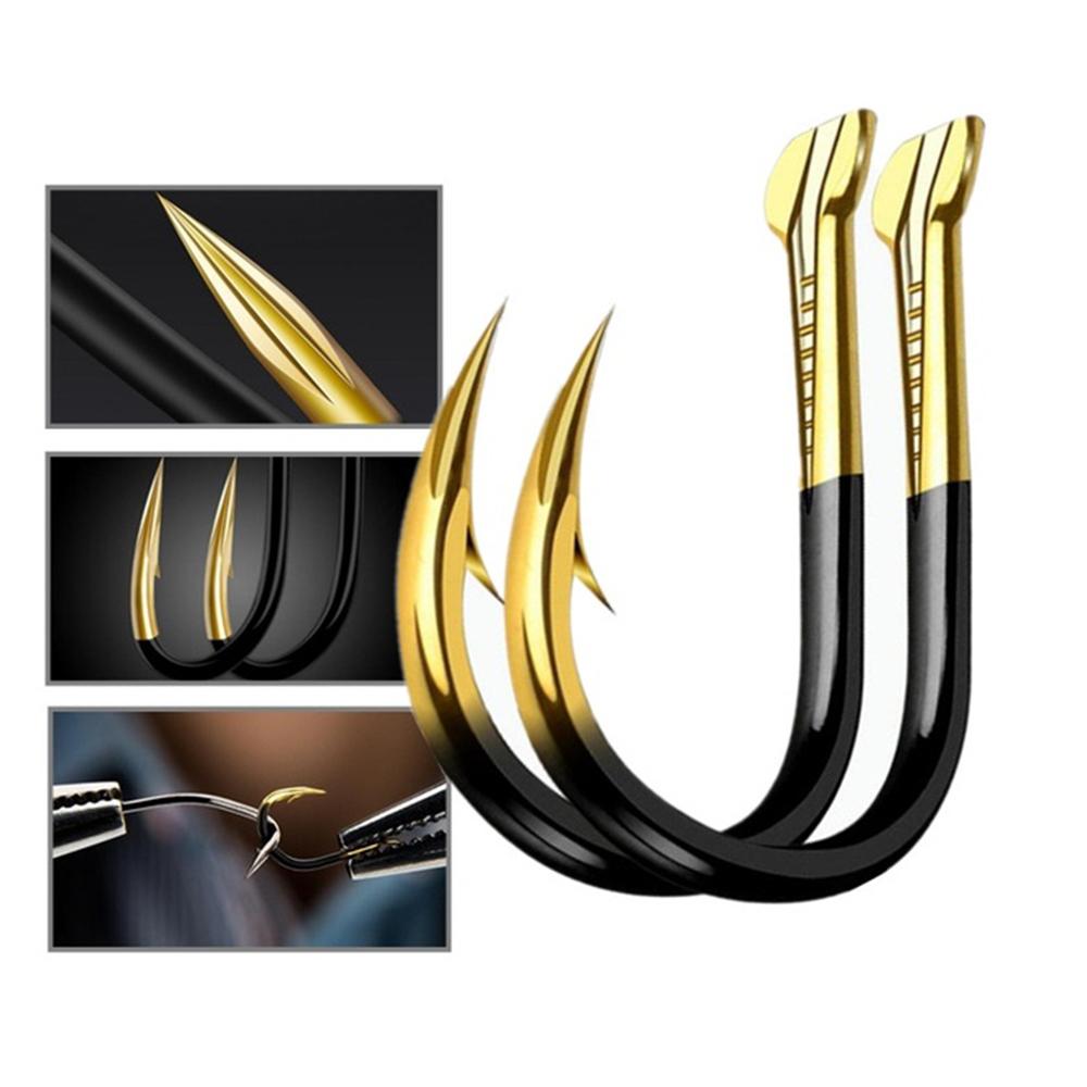 Set Gói 10 Móc Câu Cá Có Thép Gai Màu Tungsten Hợp Kim